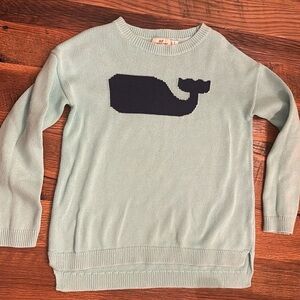 Vineyard vines blue whale sweater size S (7-8)